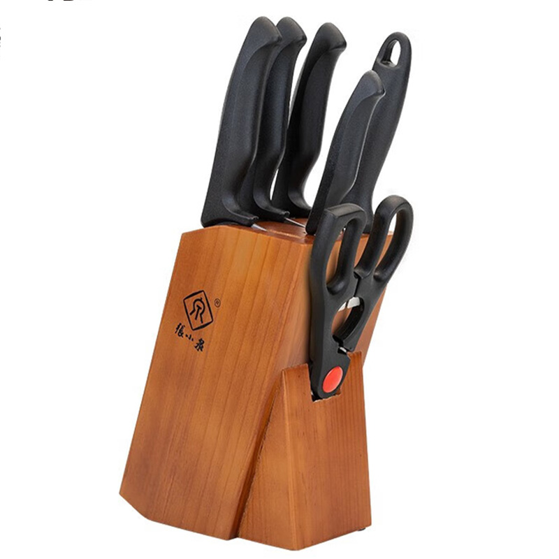 张小泉刀具套装七件套锋利耐磨简秀系列套装刀具W91220100高清大图