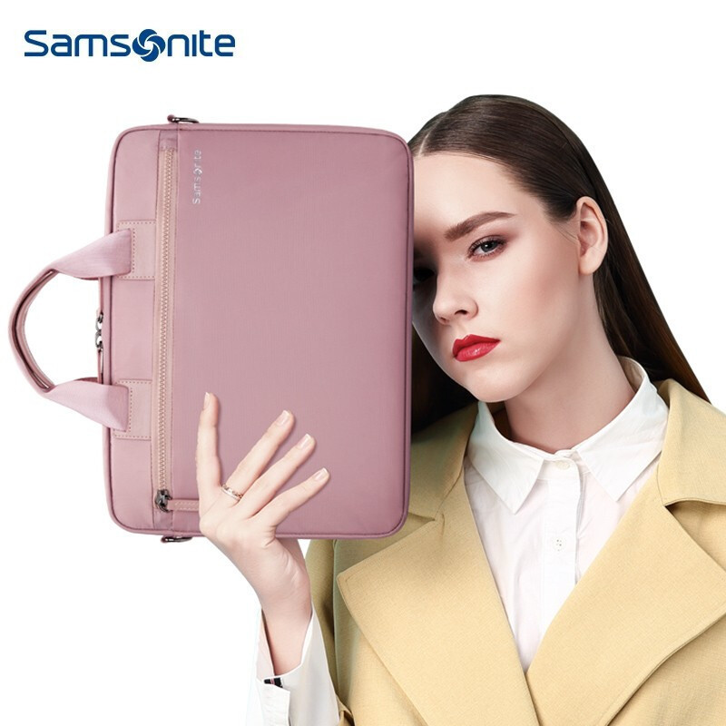 新秀丽电脑包手提包女士背包 samsonite苹果微软笔记本电脑内胆包13.3英寸轻薄