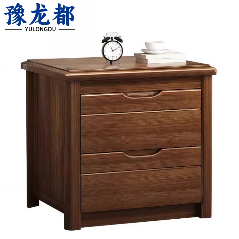 豫龙都中式床头柜木质个高清大图