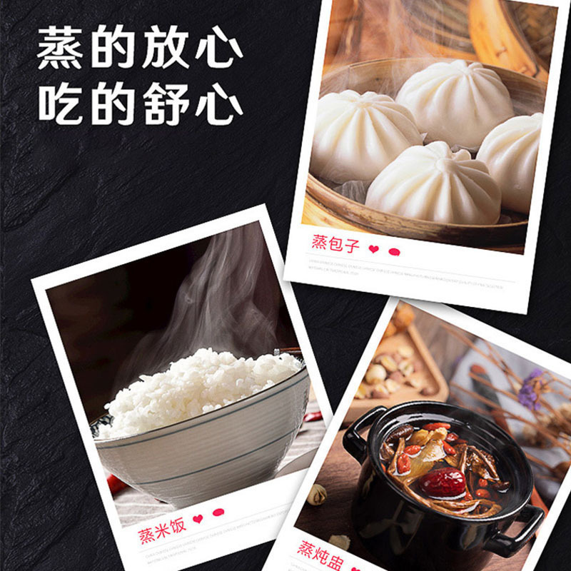 齐牛 双门蒸饭箱(电用)蒸饭柜蒸饭车蒸箱食堂不锈钢厨房大容量蒸饭箱 1220*686mm