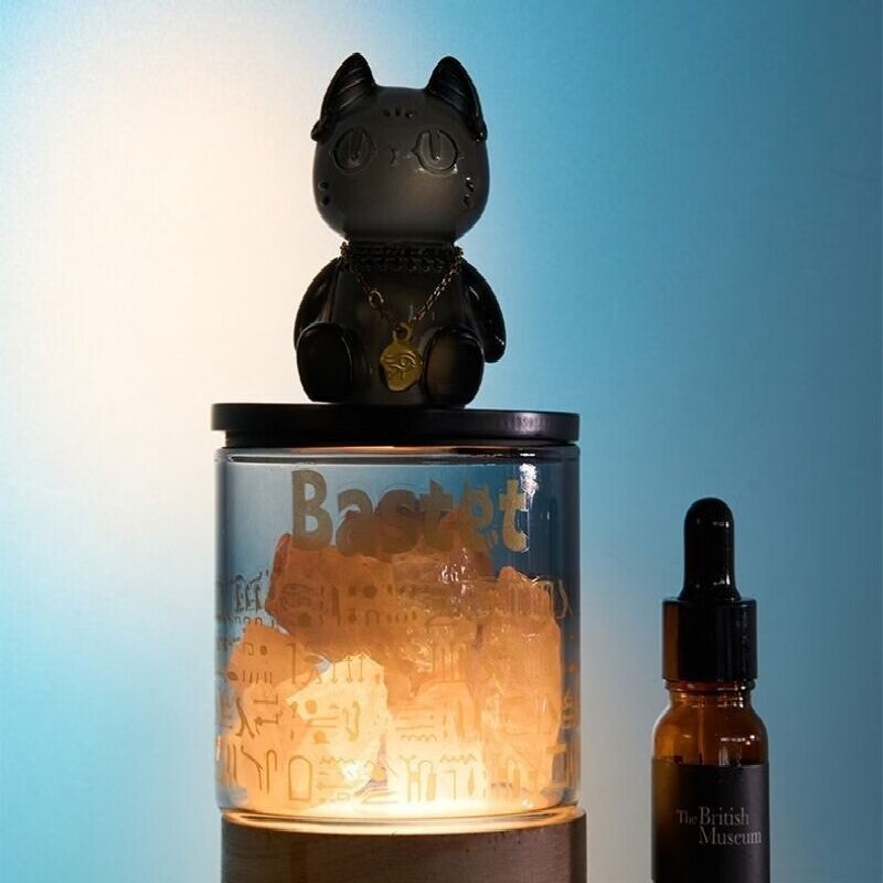 大英博物馆安德森猫香薰灯晶石摆件净化空气舒缓压力提升生活品质高清大图