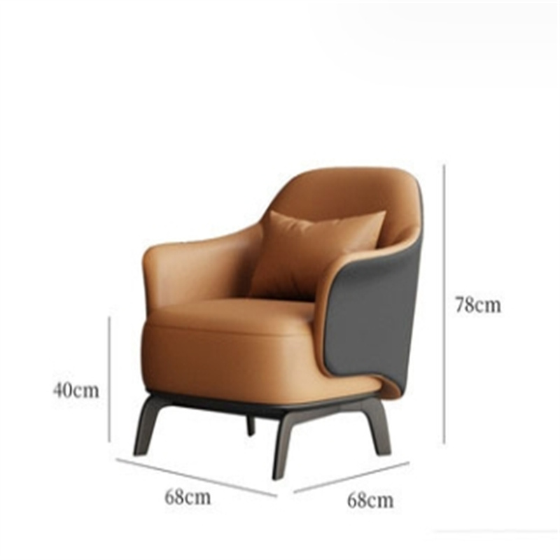 白寅 BY-SFCJZH-002 一桌两椅橙色+黑色【圆桌60*57】 西皮(单位:套)