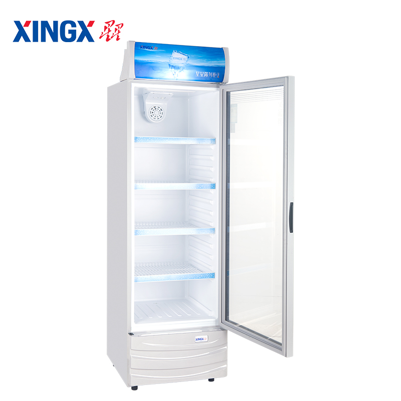 星星（XINGX）LSC-316C 商用冰柜立式玻璃门展示柜饮料冷藏保鲜陈列柜单门冷柜