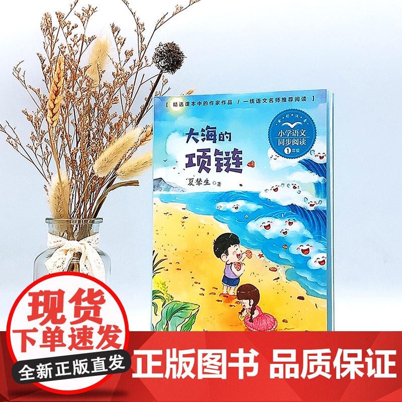 大海的项链 夏辇生著 1一年级上册彩图注音版 小学语文同步阅读书系课文作家作品儿童文学小学生必课外阅读书籍寒暑假读物正版高清大图