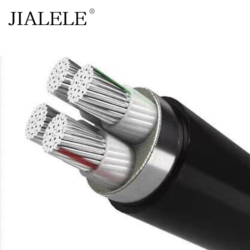 JIALELE 低压4芯铝电缆 YJLV22-4*2.5平方 额定电压0.6/1KV 米