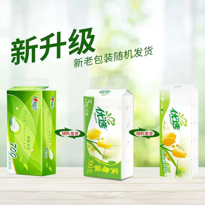 心相印 优选郁金香系列无芯卫生纸70克10卷装四层 LR1710