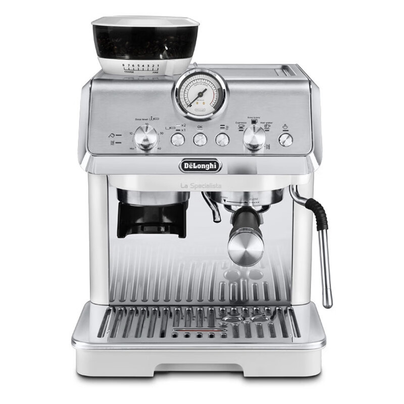 德龙(delonghi) 咖啡机半自动意式15bar泵压家用美式打奶泡豆粉两用现