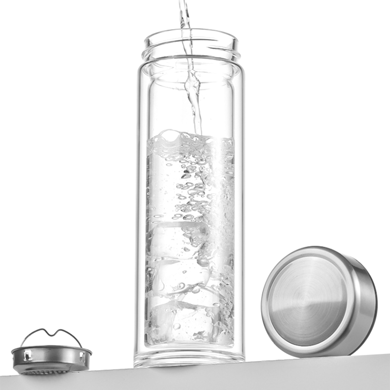 中电鼎润 ZD350ML 双层玻璃水杯 (计价单位:个)本色高清大图