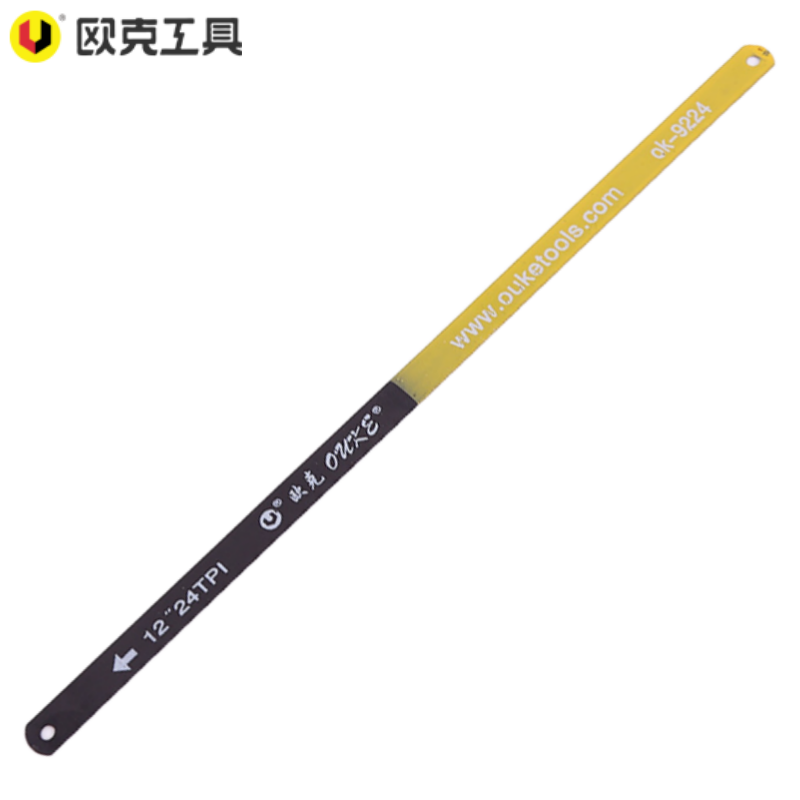 欧克 锯弓替换锯条钢锯架用300mm 硬质24牙OK-9224/根 硬质24牙OK-9224