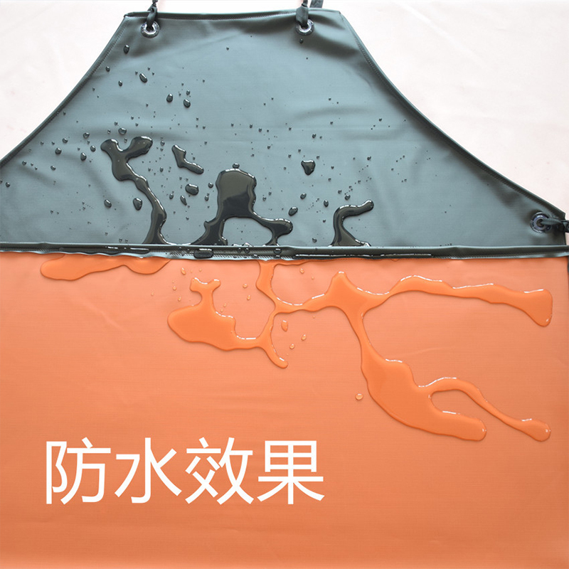 [补贴10%]围裙加长防水防油厨房水产餐饮家务耐磨pvc男女工作防雨防污高清大图
