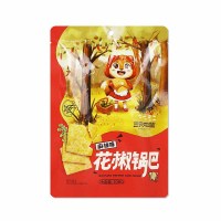三只松鼠花椒锅巴香脆麻辣味膨化休闲零食花椒锅巴108g*1袋