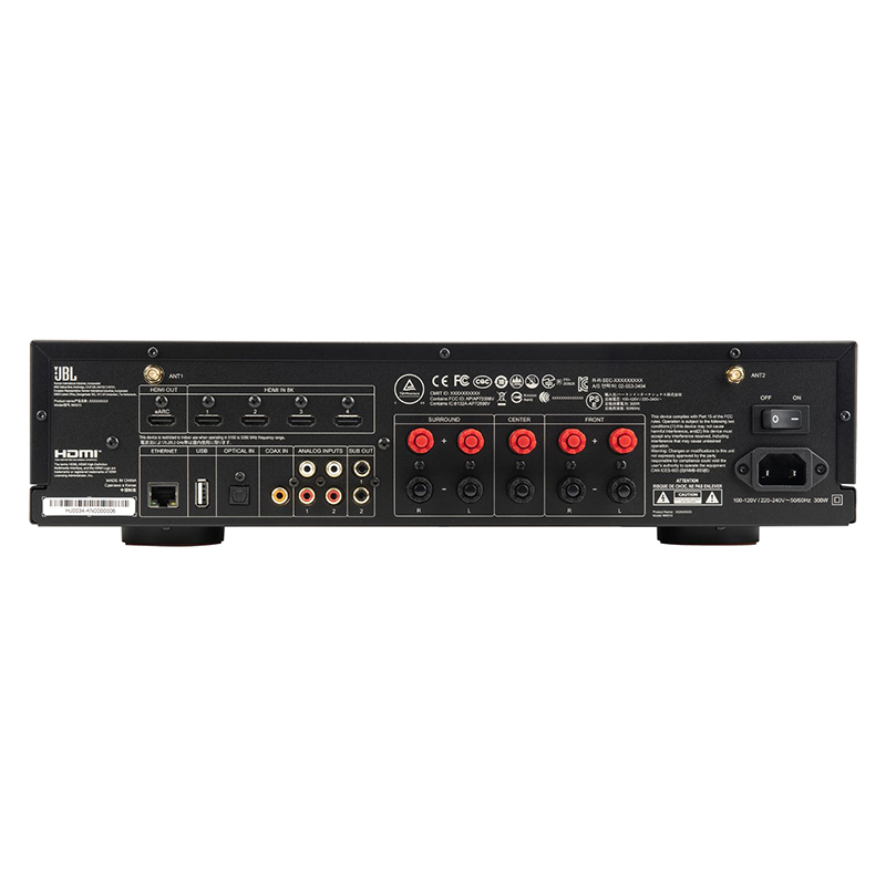 JBL MA510家用家庭影院AV功放机音响蓝牙5.2声道功率放大器(白色)高清大图