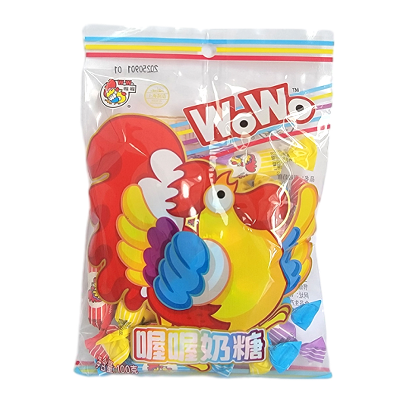 喔喔原味奶糖袋装100g婚庆结婚喜糖砂质型糖果年货休闲零食品高清大图