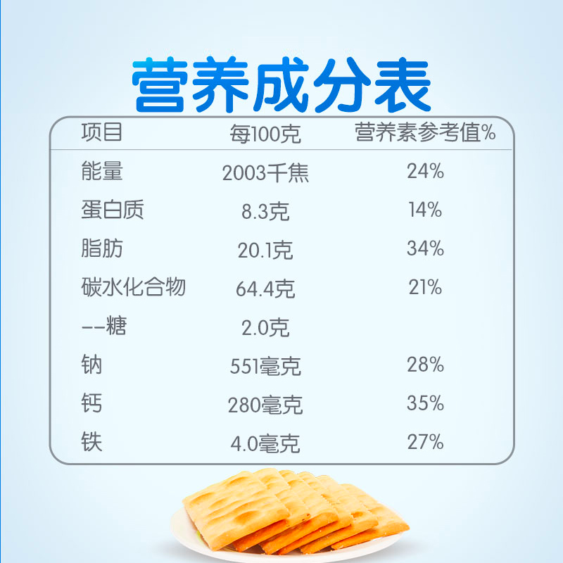 太平 梳打饼干(奶盐口味)100g/袋高清大图