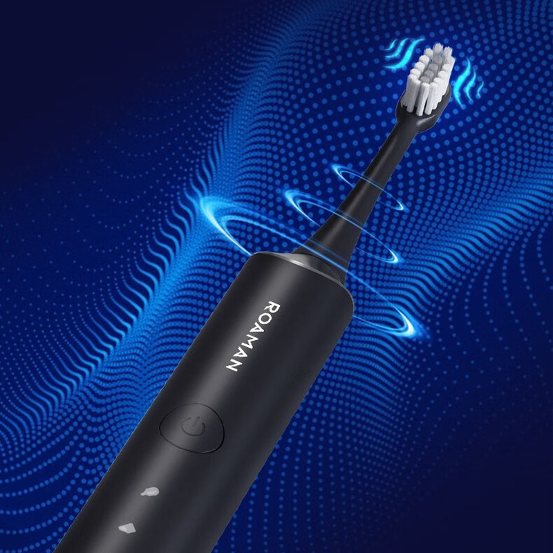 罗曼(ROAMAN) 电动牙刷成人防水声波电动牙刷 HT10Pro 黑/白(备注颜色)高清大图