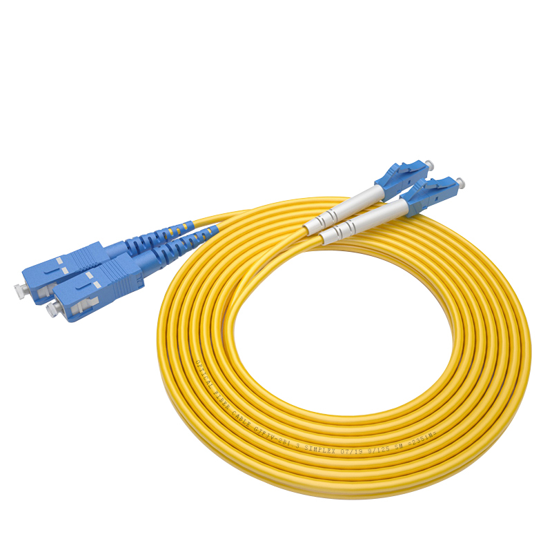 千天(QANTOP)光纤跳线 电信级光纤熔接收发器尾纤 光端机适用 LC-SC单模双芯QT-GXTX079