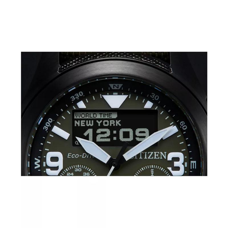 西铁城(CITIZEN)光动能男士专业探险绿经典百搭腕表代购正品店铺保修高清大图