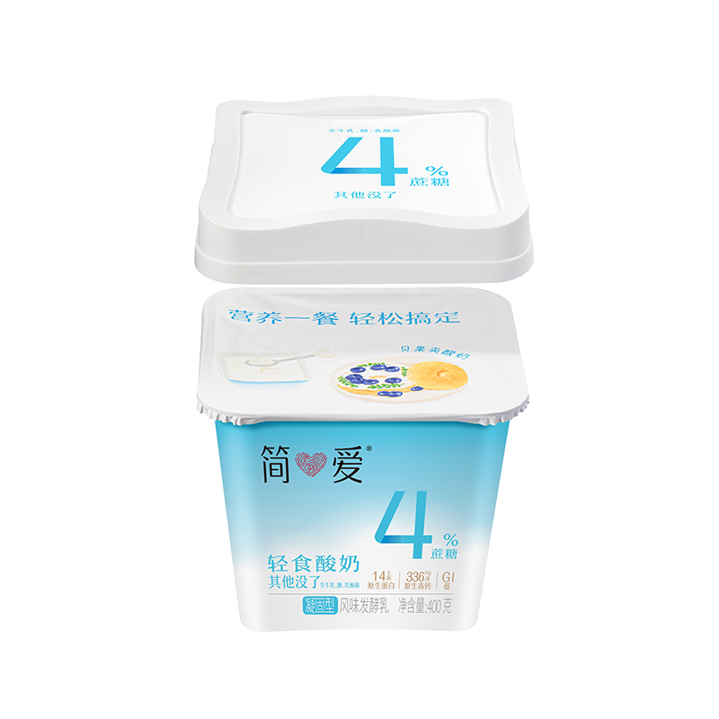 简爱酸奶 400g轻食4%*6桶(3-7天内发货)高清大图