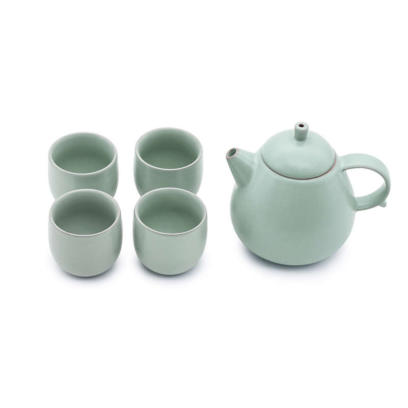 哲品(ZENS) 「梨影」 瓷器茶具套装 一壶四杯家用茶具