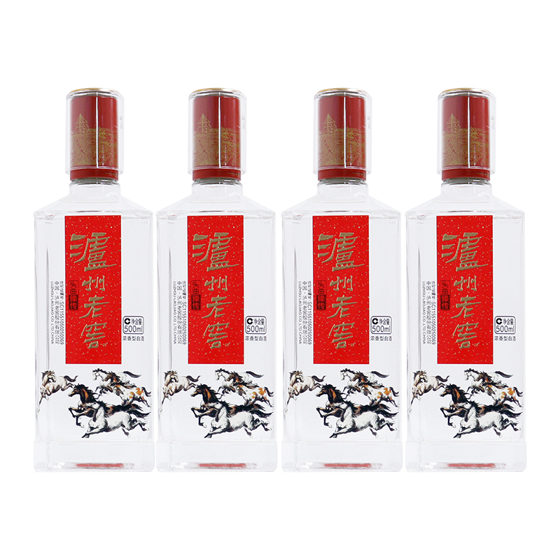 泸州老窖头曲臻传52度 500ml*4瓶礼盒浓香型白酒高清大图