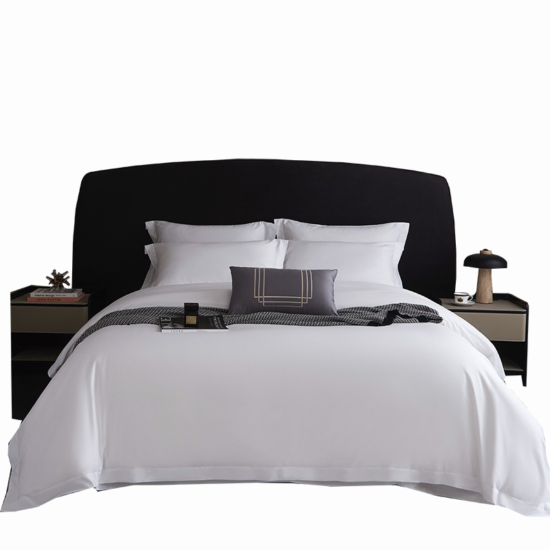 百纳千禧 白色贡缎被套 250*270cm 床高清大图