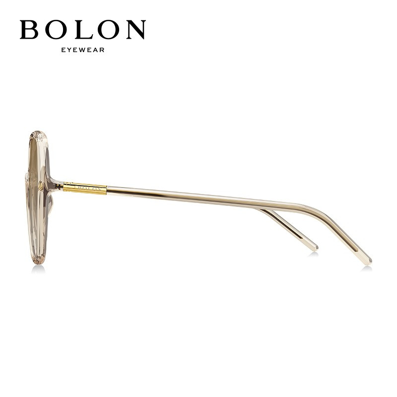 暴龙(BOLON)多边形TR大框偏光太阳眼镜墨镜女BL5032 A60-茶色渐进 单个装