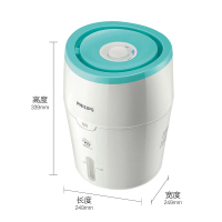 飞利浦 （Philips）办公室用小型加湿器HU4801 冷蒸发无雾型 洁净 不打湿地板
