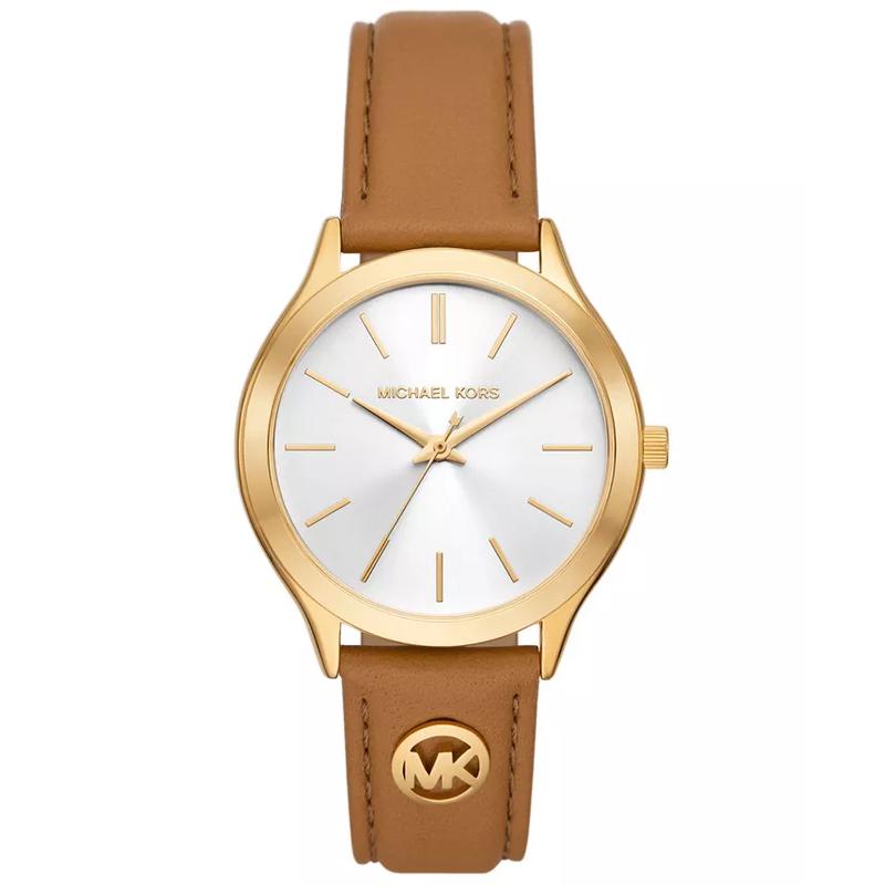 Michael Kors 女士表带三眼石英防水腕表mm金属表壳潮流高清大图