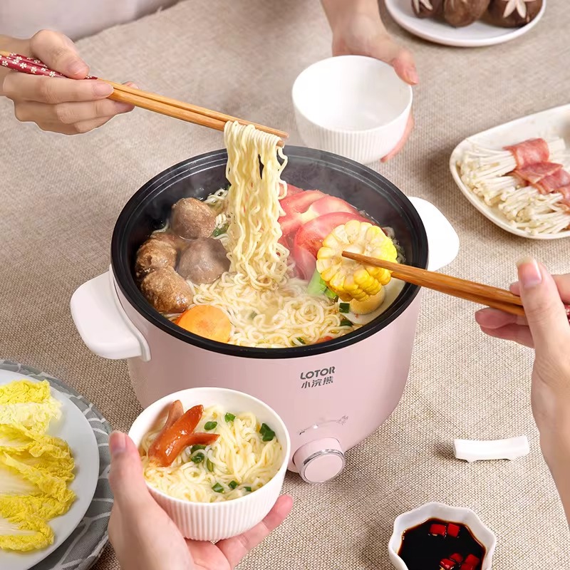 LOTOR电煮锅多功能家用电热火锅锅煎炒蒸煮电炒菜炒锅一体式插电高清大图