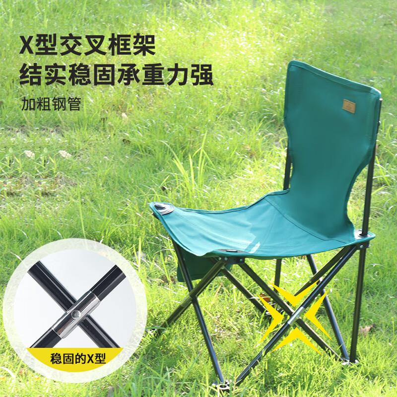 飞图乐FTLY CDY0301苍松绿折叠椅 中号高清大图