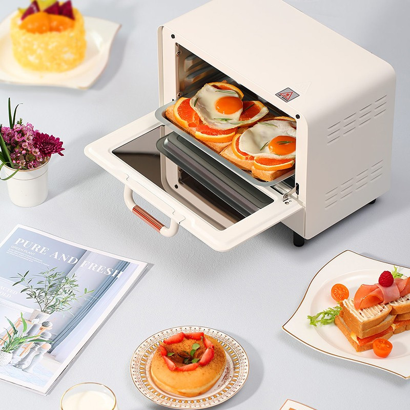 大宇daewoo电烤箱家用小型10l迷你多功能台式烤箱dykx01