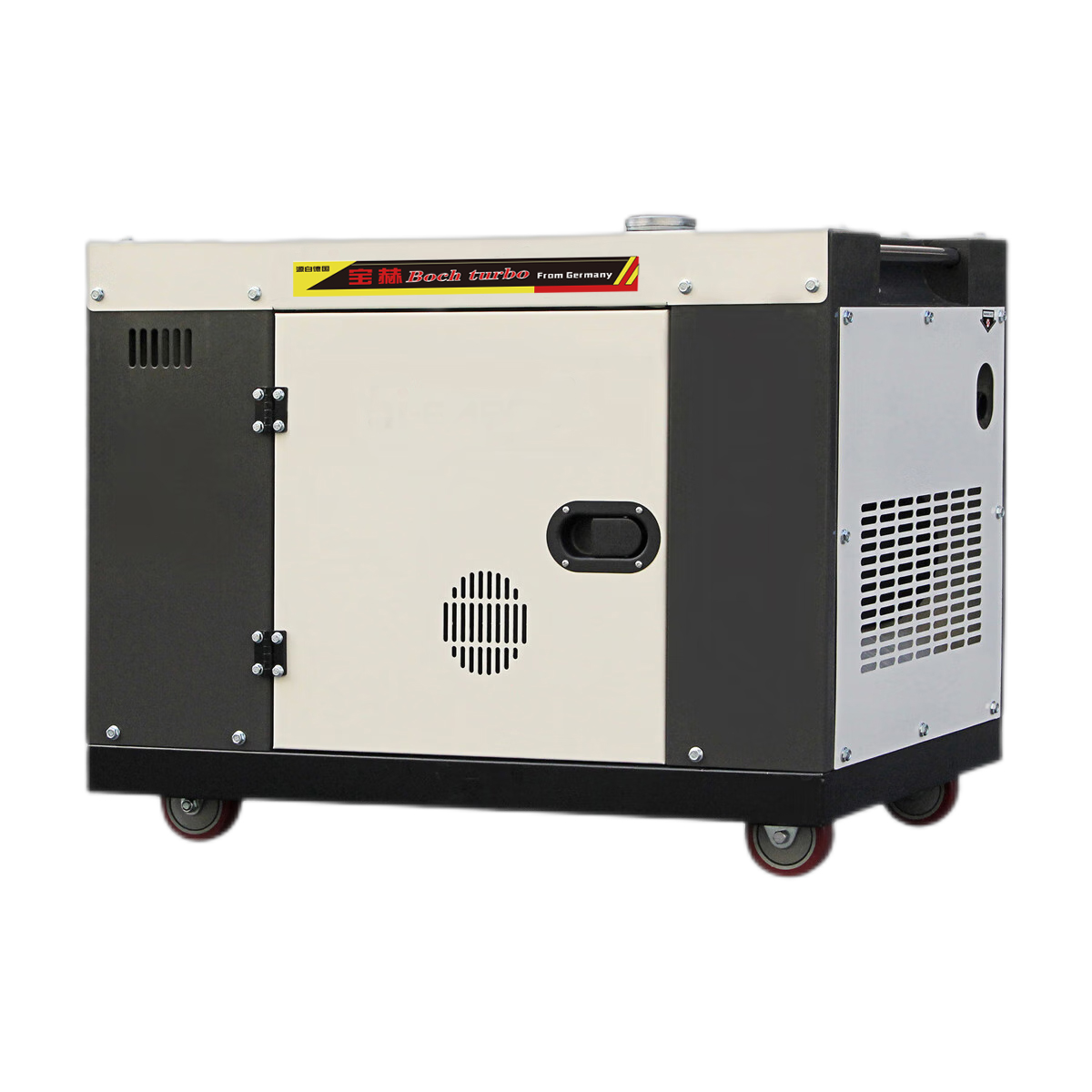 宝赫 6KW千瓦低噪音柴油发电机无刷全自动三相380v/220vBH-6-AERIAL高清大图