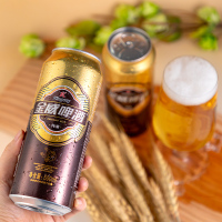雪花啤酒(Snowbeer)金威纯酿8度500ml*24听 大规格实惠装
