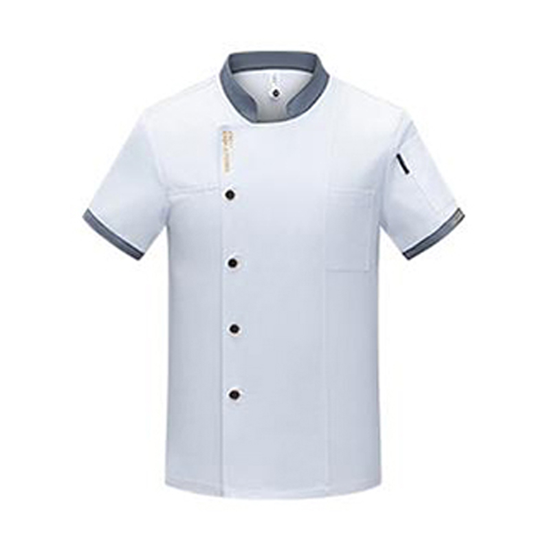 天鸣 夏季短袖厨师服 工作服 源头工厂可定制 1681# 件高清大图