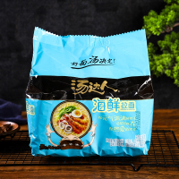 统一汤达人方便面袋装113g*10包海鲜拉面