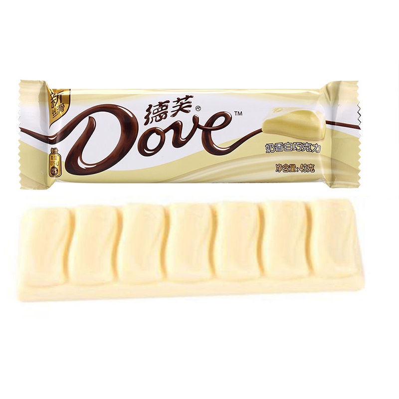 德芙(Dove)奶香白巧克力 43g/袋装 休闲 零食高清大图