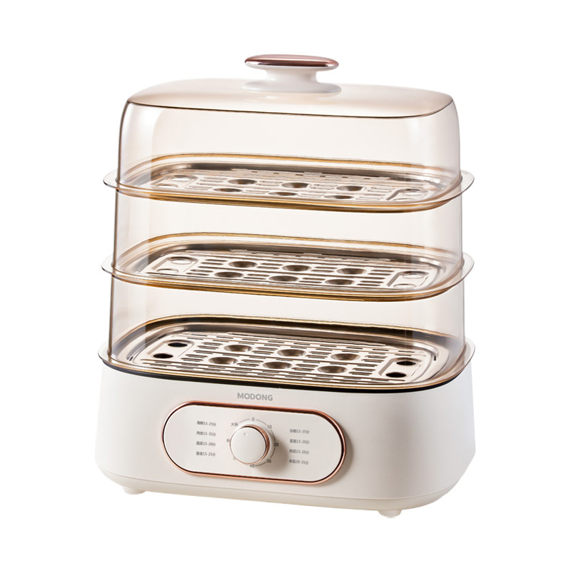 摩动电蒸锅26L可视化蒸罩防烫锅盖提手MD-ZG2603-J