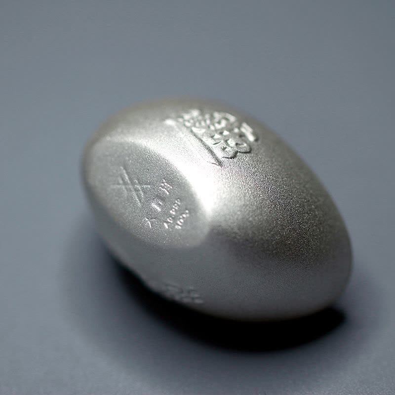 素竹 足银白银投资银条 100/200克磨砂实心银元宝 收藏可回购 工厂直供图片