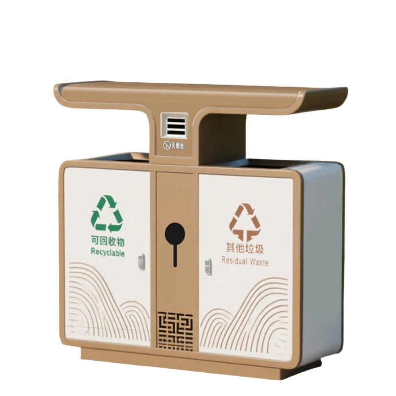 铭思达垃圾桶双分类个高清大图