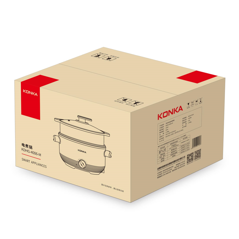康佳(KONKA)多功能4L家用电火锅KDHG-4006-M高清大图