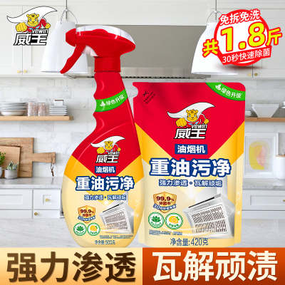 威王油烟机重油污净500g+420g