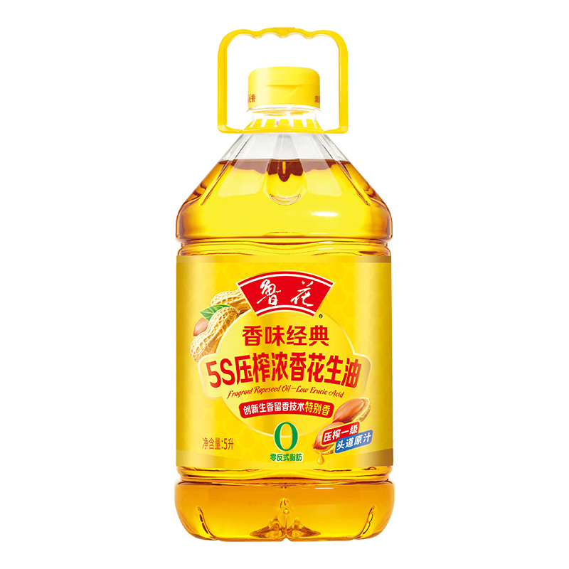 鲁花 香味经典浓香花生油5L