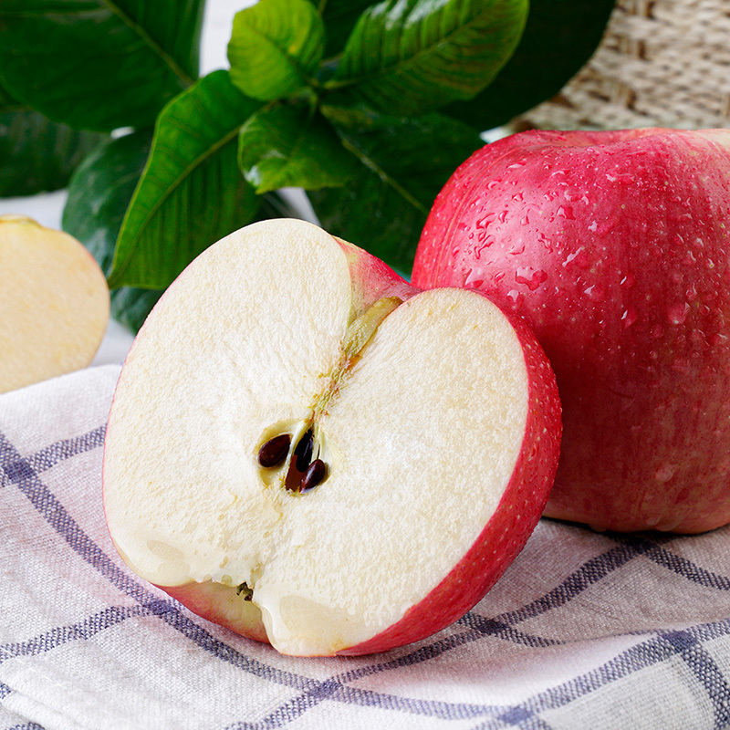 洛川苹果 新鲜水果嘎啦苹果15枚70mm小果 2023年新果