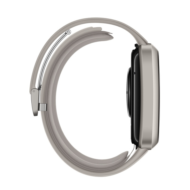 华为/HUAWEI WATCH D 腕部心电血压记录仪 钛银灰 米白色氟橡胶表带 智能手表 血压测量 心电采集 动脉硬化/心律失常风险筛查 三甲医院专家在线问诊 血氧压力睡眠体温