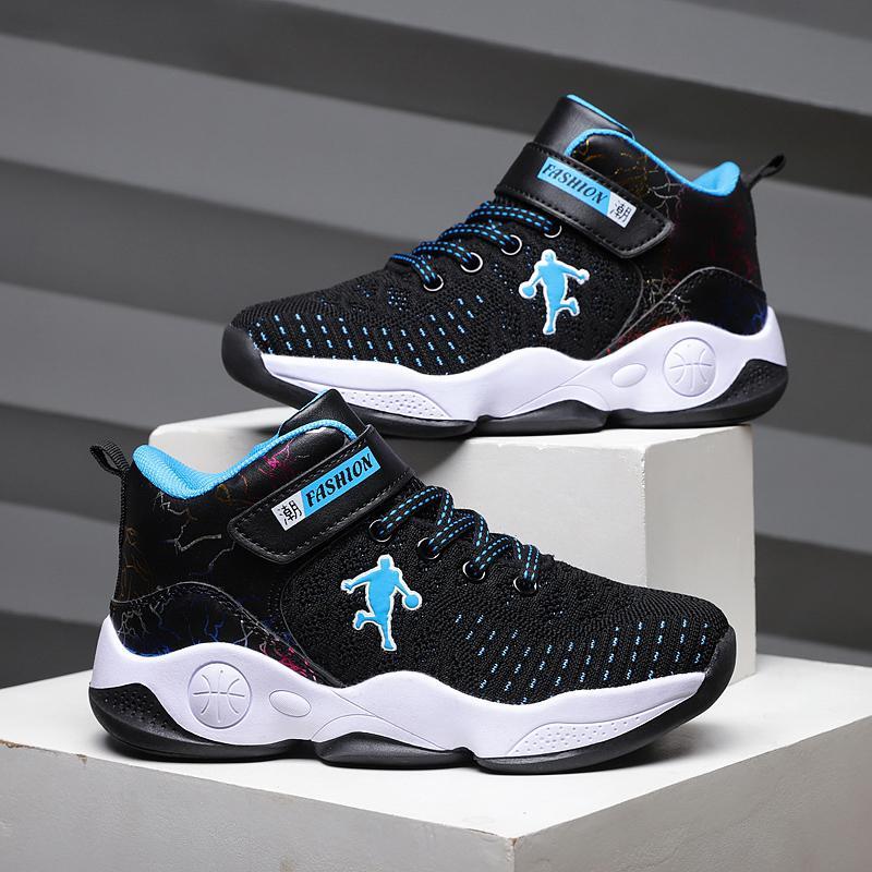 邦塞斯儿童篮球鞋男孩专业训练春夏款透气网面中大童男童运动鞋子小