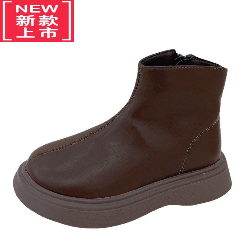 可莉允儿童马丁靴2022新款秋冬儿童靴子女童短靴加绒棉鞋宝宝雪地靴图片