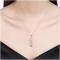 N871 Women Silver Necklace 镀纯银日韩时尚配饰女水晶项链坠送女朋友七夕情人节礼物