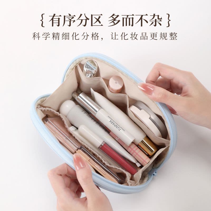 贝壳化妆包小号便携2026新款高端收纳小包外出小型随身迷你补妆包图片
