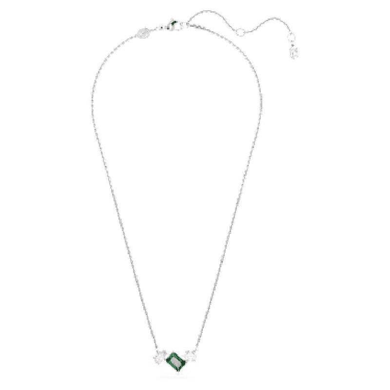 Swarovski精致优雅女款项链 绿光璀璨锆石吊坠时尚配饰 适合多种风格高清大图