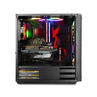 宁美国度 i5 9400F/i7 8700/1660 6G/ 24/27英寸 曲面屏 DIY水冷组装机吃鸡游戏台式电脑